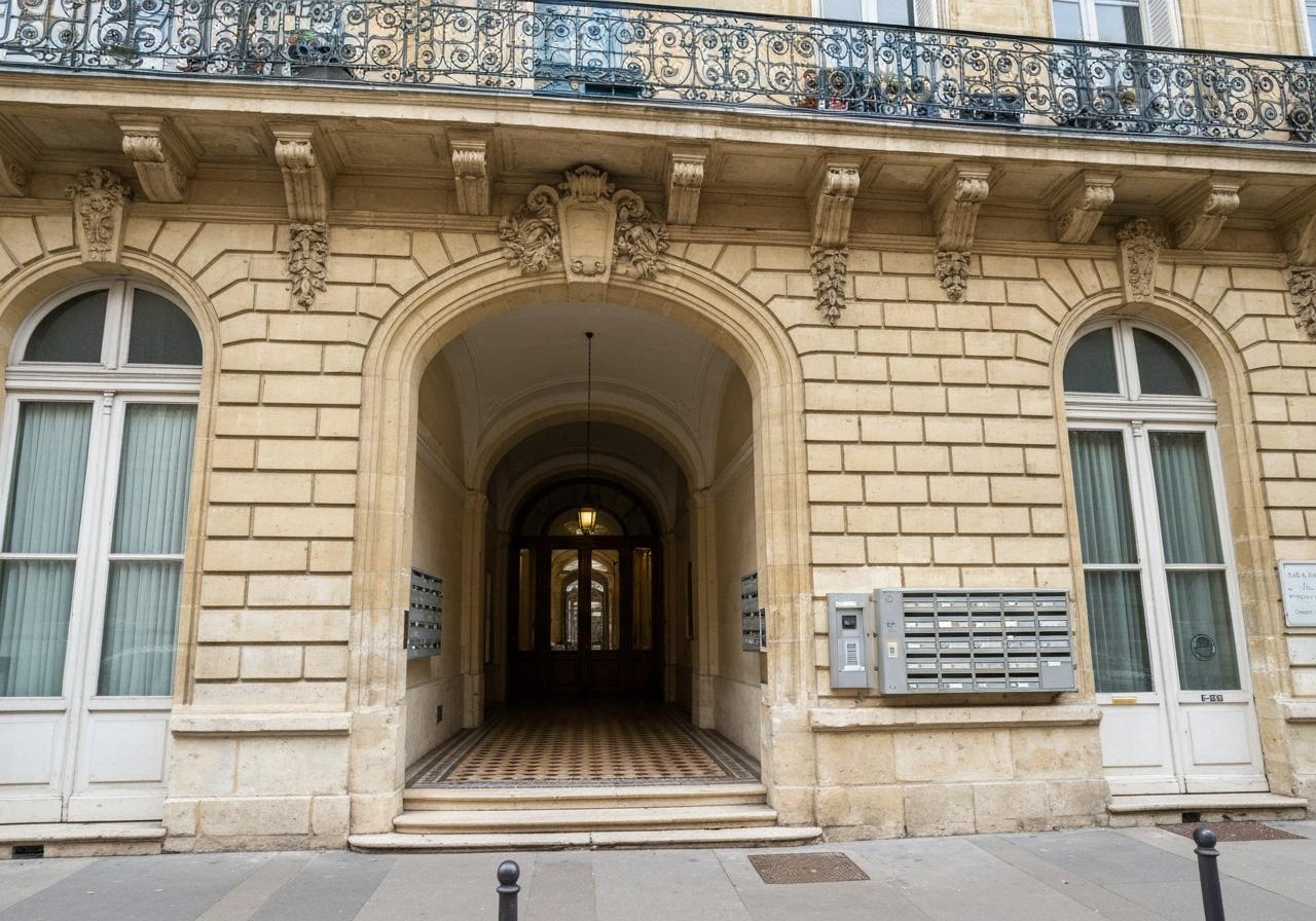 Immeuble résidentiel Bordeaux façade copropriété