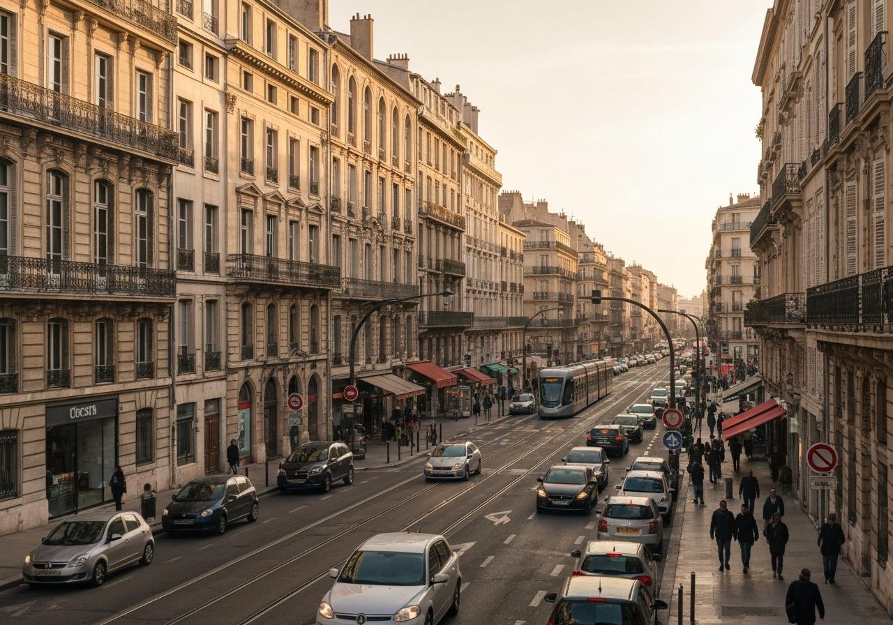 Quartier Gare Saint-Charles Marseille immeubles anciens rénovés